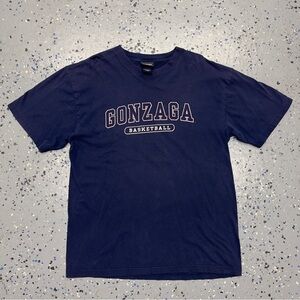 Vintage Y2K Jansport Gonzaga Basketball College Navy Graphic Shirt L